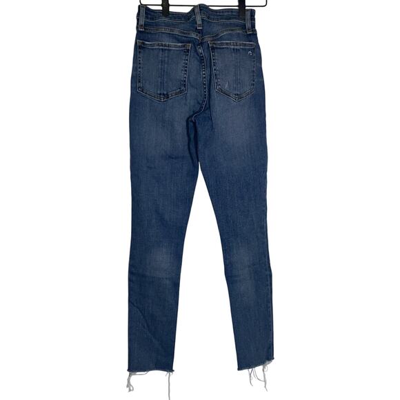 Rag & Bone Women’s “Nina” High-Rise Button-Fly Skinny Size 24 Casual Luxury - Picture 4 of 10